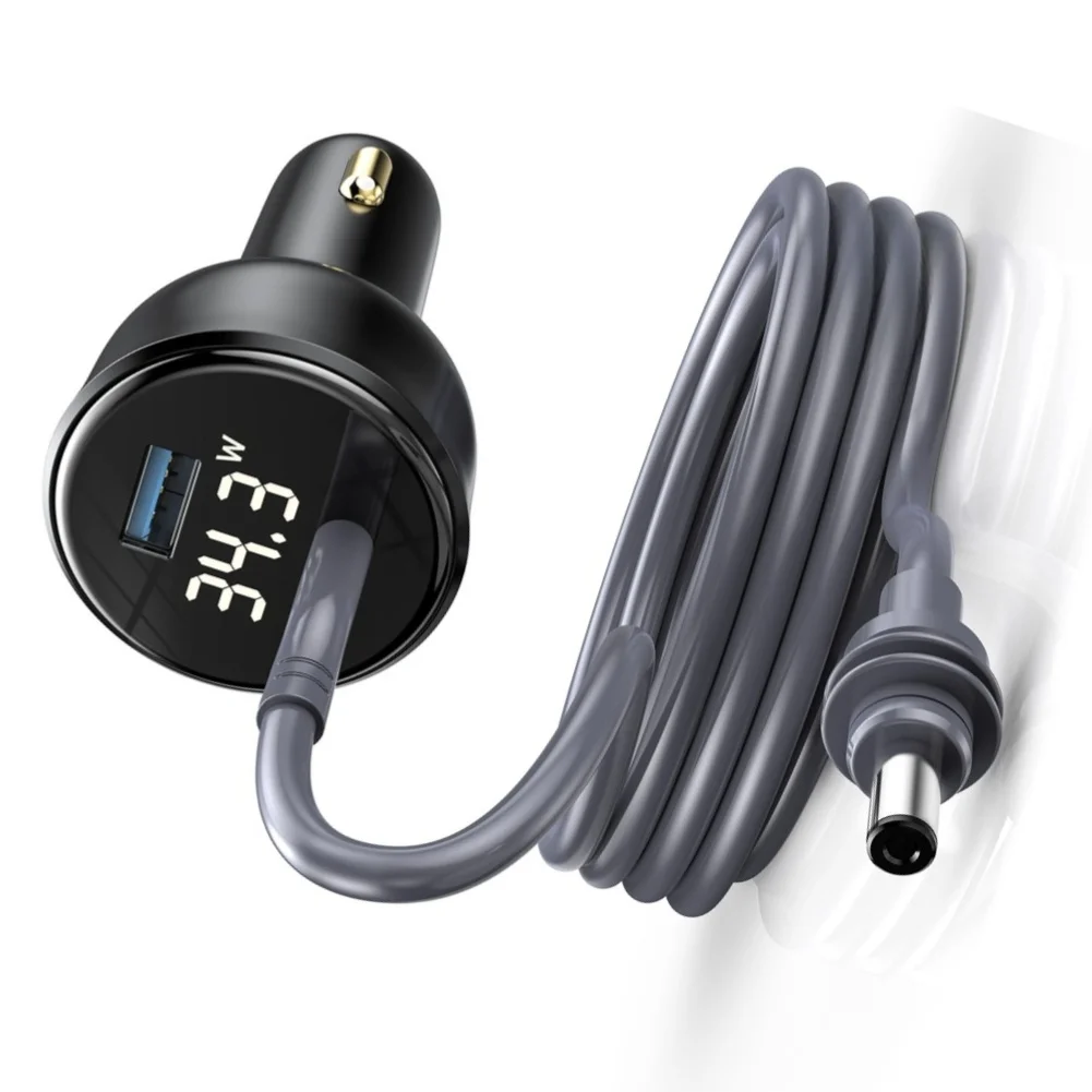 1 PC 100W Dual Port Car For Charger With 300CM Type C To DC Cable LED Display For For Starlink For Mini Fast Charging Adapter