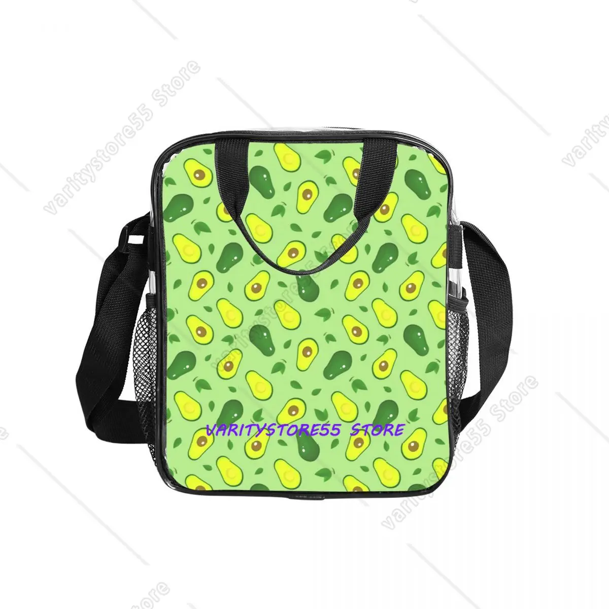 Cute Avocado Print  Clear Lunch Bag Men Women Cooler Thermal Insulated Lunch Boxes for Kids School