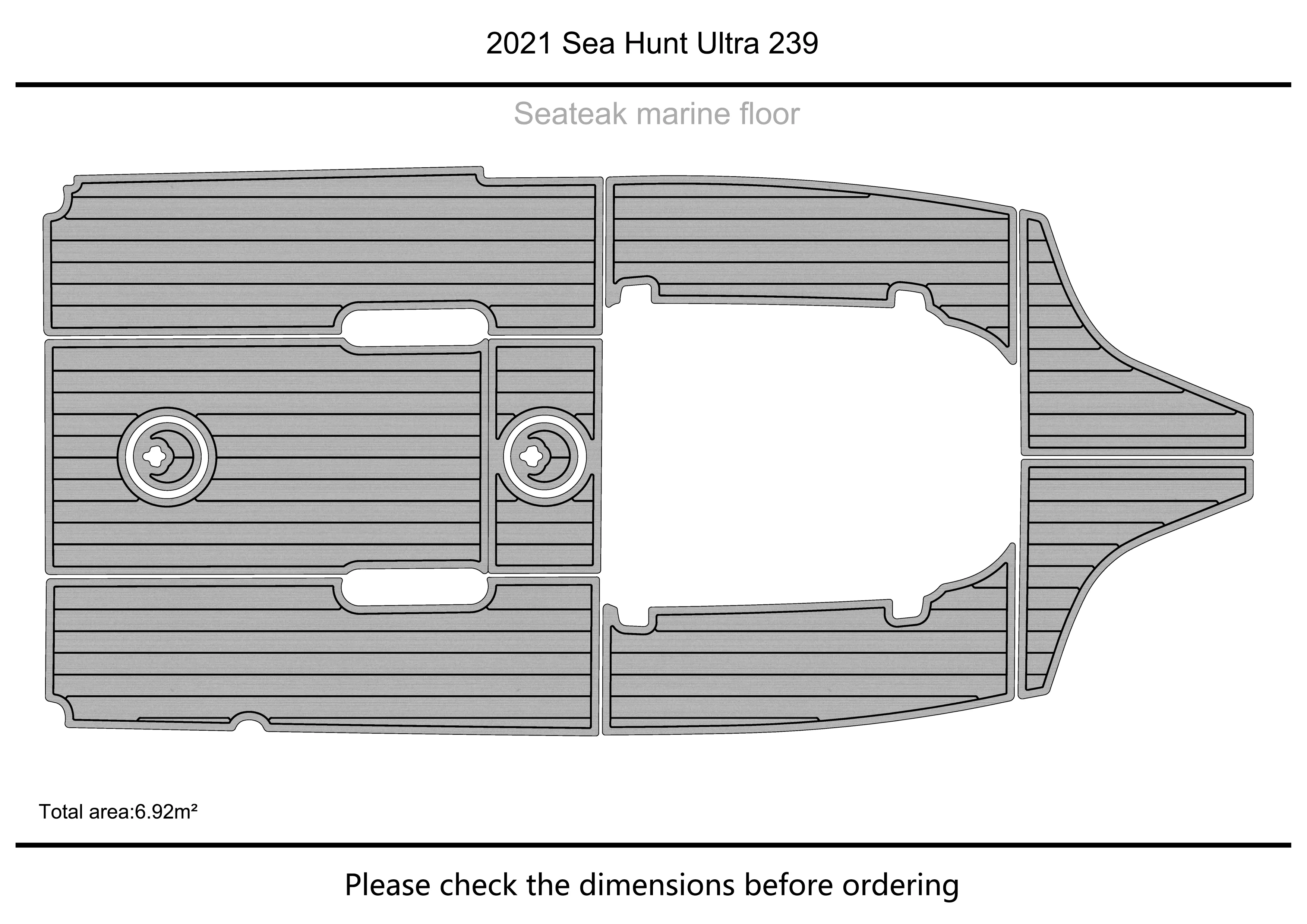 2021 SeaHunt Ultra 239 Cockpit 1/4