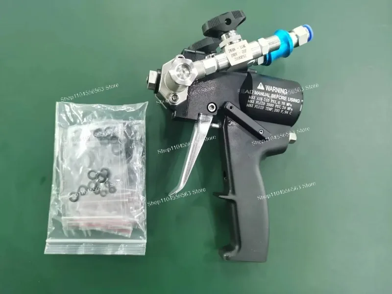 P2 Air Purge Polyurethane Spray Gun Two Component High Pressure 3500psi 40lb/min PU Foam Polyurea Coating Gun