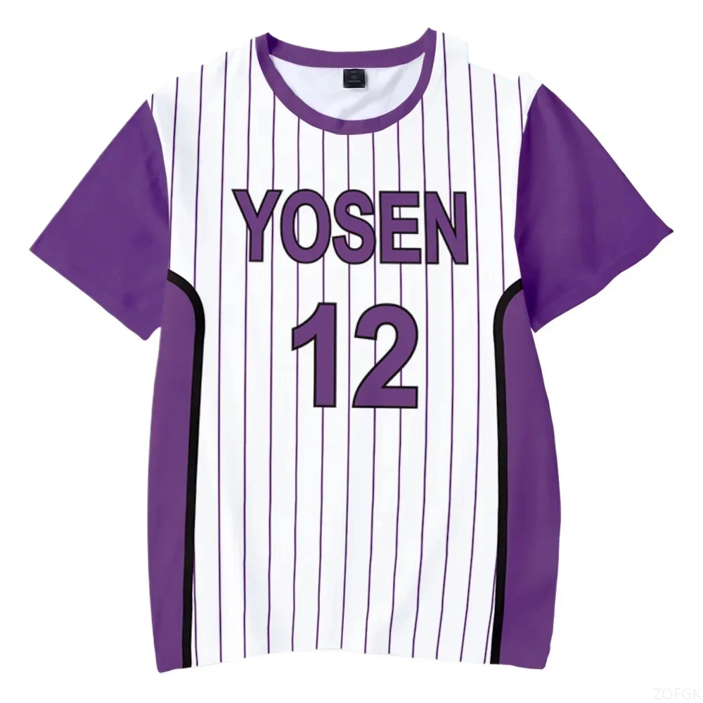 ثلاثية الأبعاد الرجال والنساء قصيرة الأكمام تي شيرت مثيرة للاهتمام المدرسة المتوسطة أنيمي الرسوم المتحركة دور اللعب الملابس الصيف تي شيرت غير رسمي