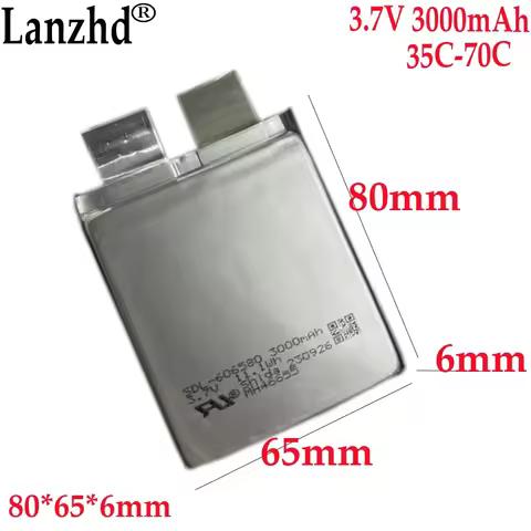 High rate battery 35C 70C 3.7V Li Battery 3000mAh battery For Starting power supply automobile igniter battery