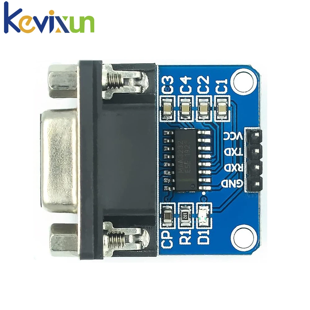 1-10pcs MAX3232 RS232 to TTL Serial Port Converter Module DB9 Connector MAX232