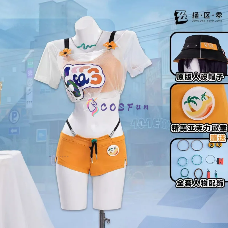 

Belle Cosplay Zenless Zone Zero Costume Lovely Uniform Halloween Carnival Party Christmas Play Role Clothes Clothing COSFun