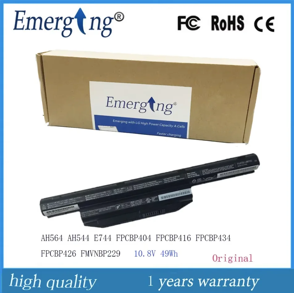 

FPCBP405 FPCBP404 429 FPCBP416 434 426 FMVNBP229 Аккумулятор для ноутбука Fujitsu AH564 AH544 E744 10,8 В 24WH 49WH 72WH