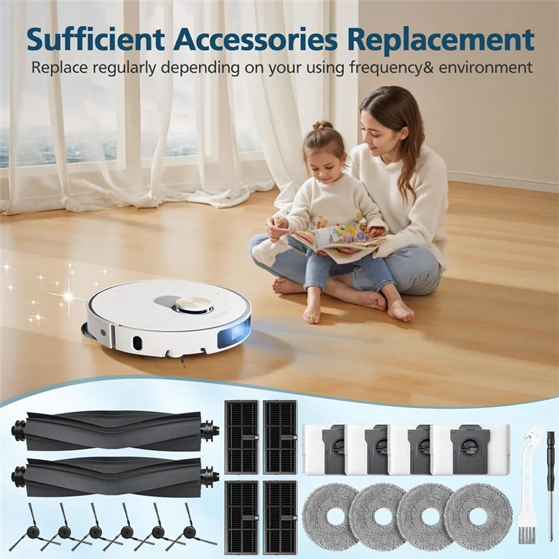 ملحقات M04K لأجزاء المكنسة الروبوتية Dreame L40 Ultra / X40 Ultra / X40 Master وMOVA P10 / P50 Pro Ultra