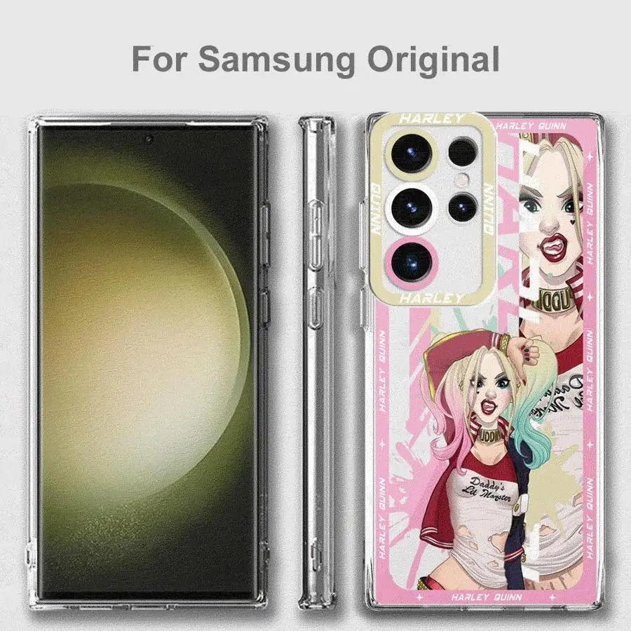 Sexy Girl H-Harley Quinn Phone Case for Samsung Galaxy Note10Plus 20 20Ultra S23 24 Ultra S22 S20 FE S21 Plus 5G S22Ultra Matte