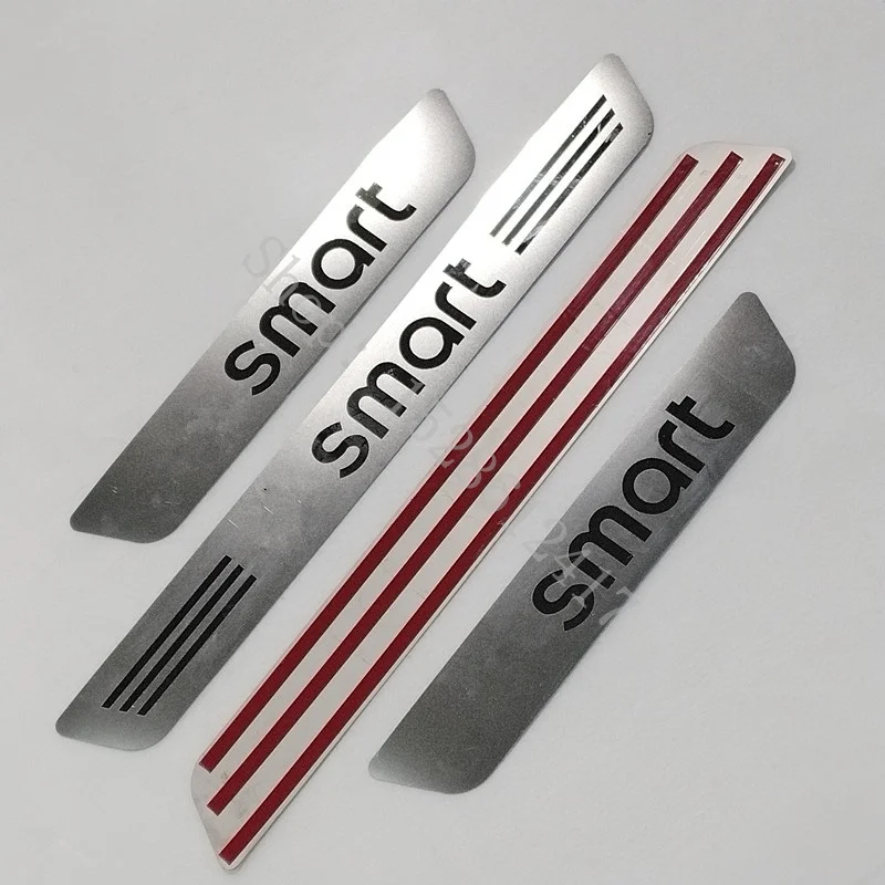 For Smart Fortwo Forfour 453 451 450 car Accessories Styling Door Sill Scuff Plate/Door Sill Door Sill Scuff Plate