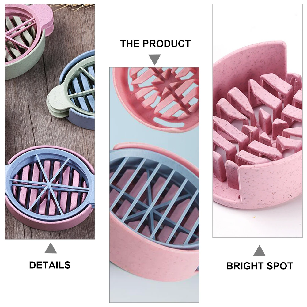 

1 комплект, инструмент для резки яиц из стеблей пшеницы, домашняя кухонная яйцерезка, резак для еды, многоцелевой гаджет, резак для еды