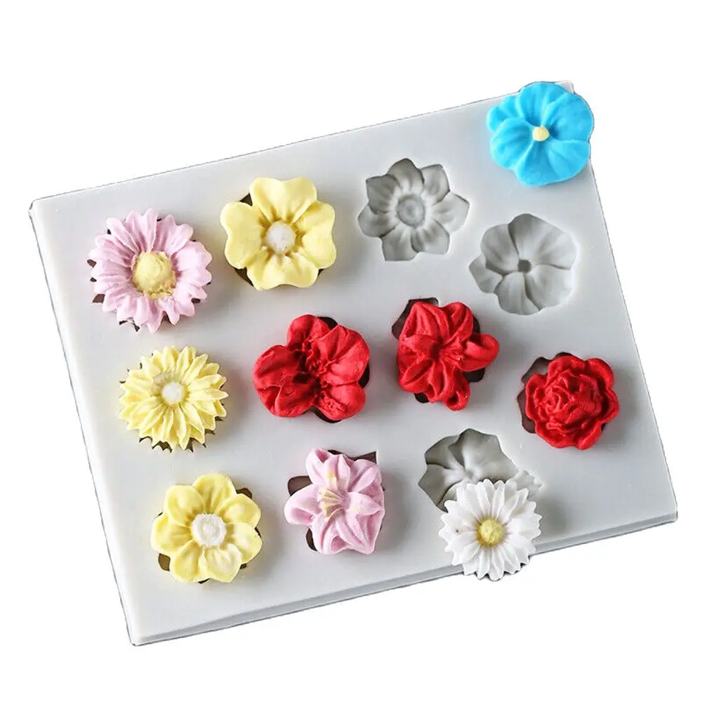 11 Hole Flower Sili… - image