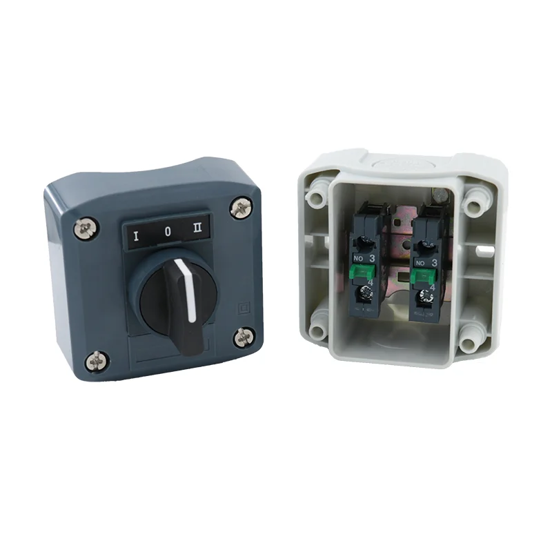 Waterproof Control Box Station Selector Rotary Switch Knob Switch 2-Position Standard Handle SAL LA68H XALD132 D134