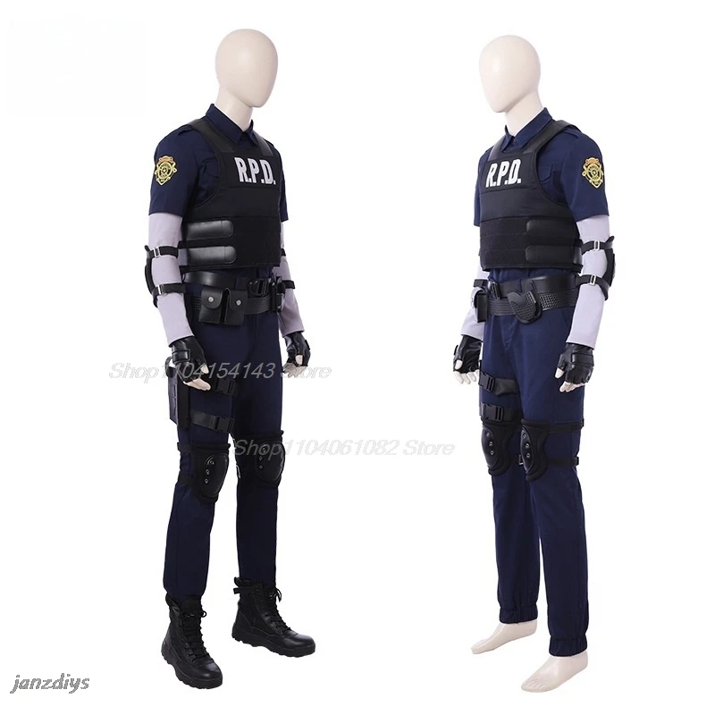 Biohazard Resident 4 Remake Leon S Kennedy Evil Cosplay Costume Jacket Coat Tops Pants Man Fantasia Outfits Halloween Party Suit