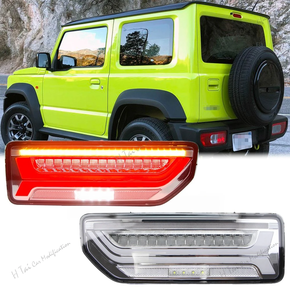 LED Tail Lights For Suzuki Jimny 2019-2025 Rear Lamp Assembly DRL Taillight Dynamic Turn Signal Brake Light Car Light Assemblies