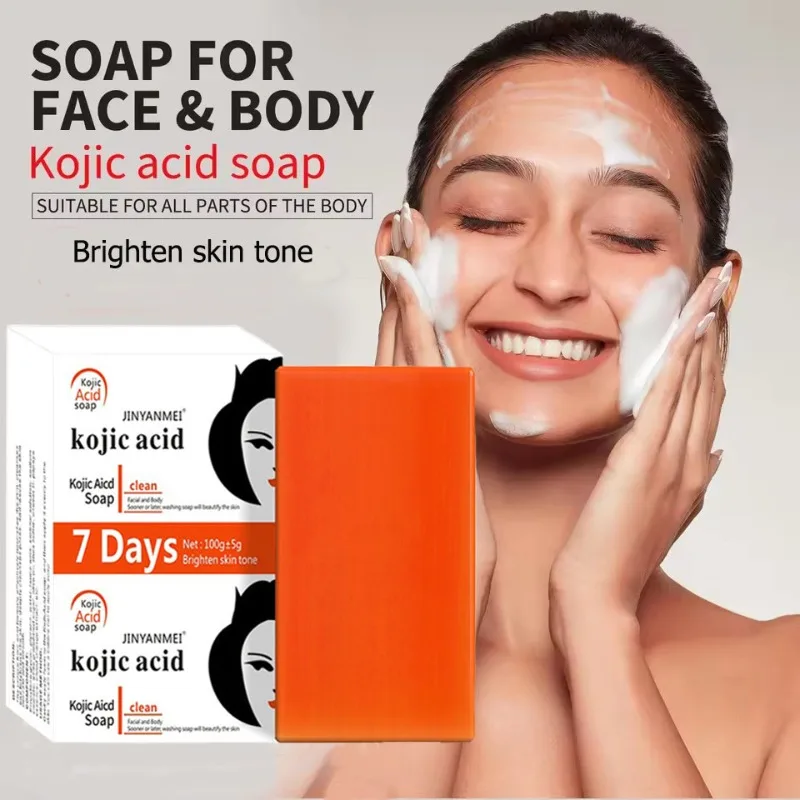 

Мыло ручной работы с койевой кислотой для осветления кожи, очищения тела, осветления темных участков подмышек и ног, отбеливающее мыло для лица, нежный уход за кожей, красота и здоровье.