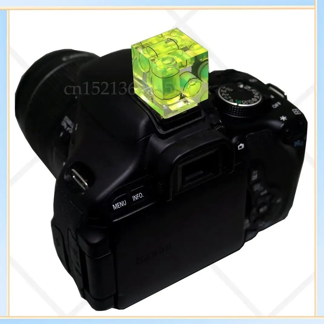 

-SPOR Spirit Level Hot Shoe Camera Level 3 Axis Bubble Spirit Level For Canon Nikon Olympus Pentax Digital And Film Cameras