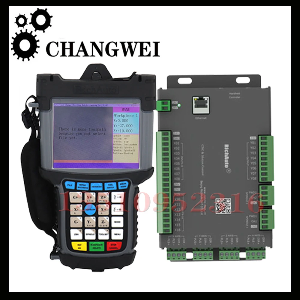 New Cnc Richauto Dsp B57e Cnc Controller 3 Axis Atc Machine Controller For Auto Tool Linear Tool Cnc Machine Tool