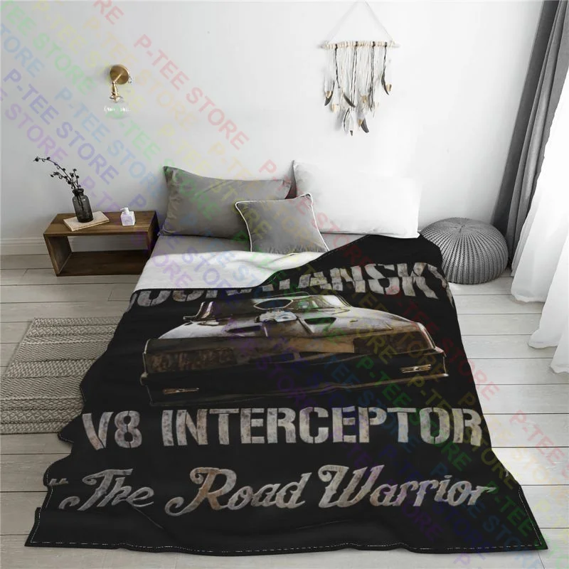 Mad Max V8 Interceptor Movie Inspired-Gt Falcon Muscle Car Blanket Flannel On The Sofa Skin Friendly