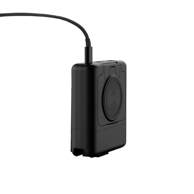 For IPhone 14 Samsung Xiaomi Powerbank Wall Adapter 4 in 1 Wireless Charging Power Bank with AC Plug  Fast Charger 10000mAh