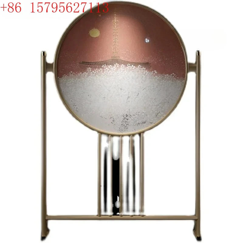 

Новая ширма из массива дерева в китайском стиле, декоративная перегородка для гостиной, украшение для чайной комнаты, простое и современное решение для дома.