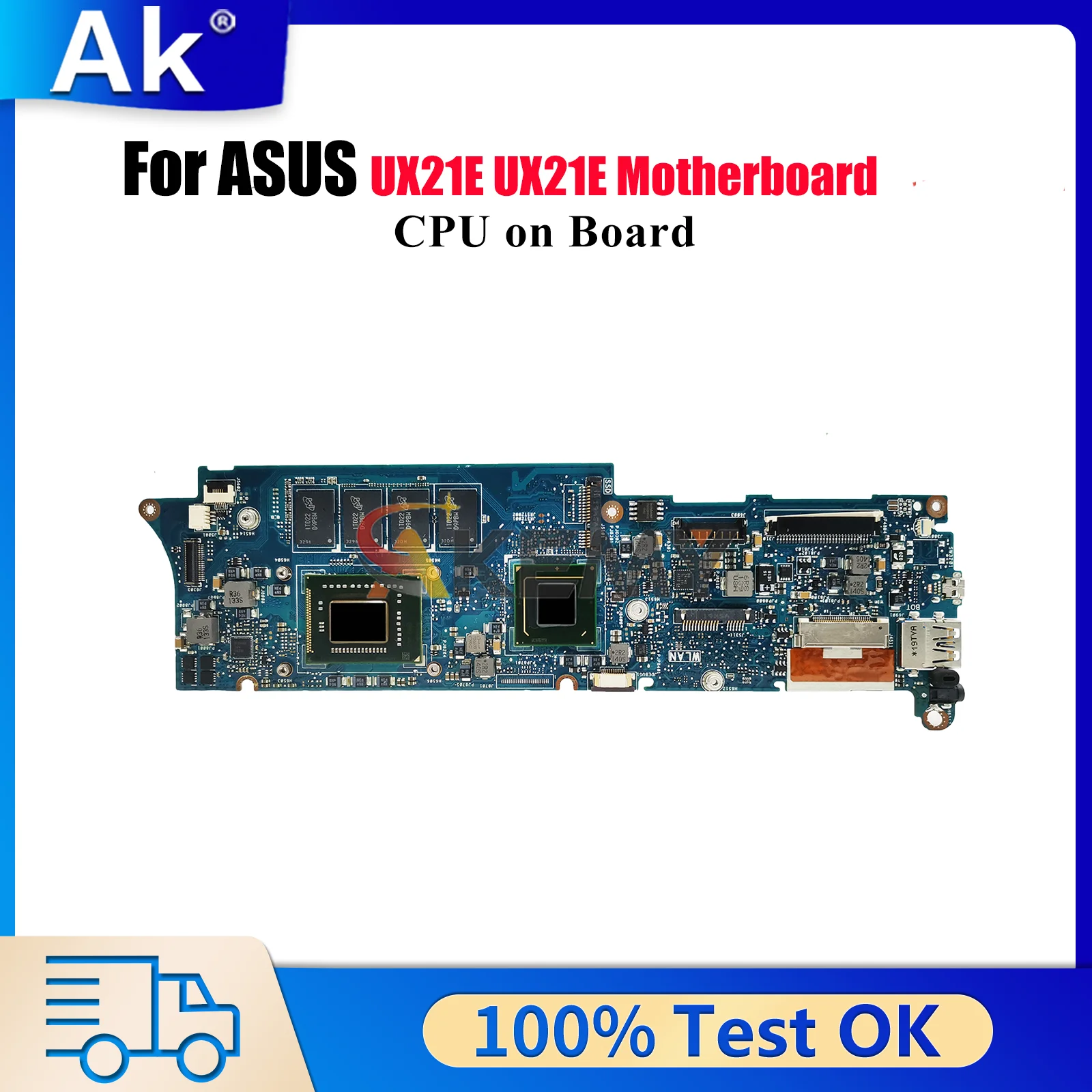 

UX21E Laptop Motherboard For ASUS ZenBook UX21E UX21E Notebook Mainboard With CPU 100% tests OK fast shipping High quality