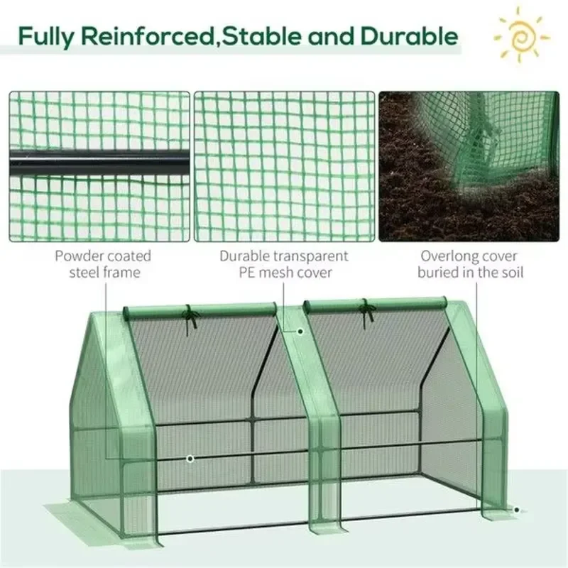 Mini Walk-in Garden Greenhouse for Growing Plants Vegetables Flowers