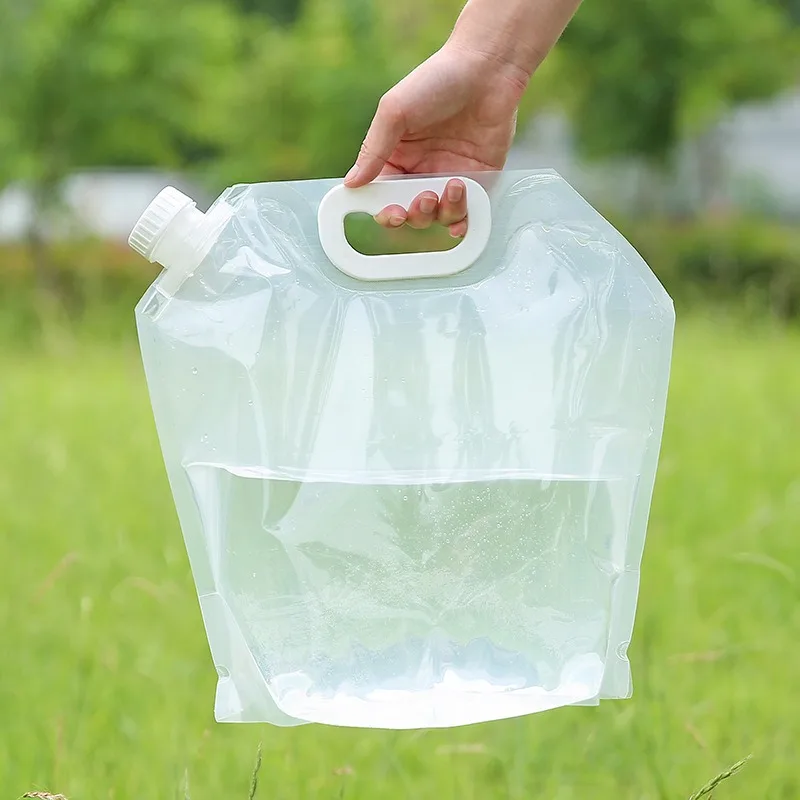 Draagbare wateropbergtas Opvouwbare buitensporten Camping Bergbeklimmen Kraan met grote capaciteit Plastic waterzak