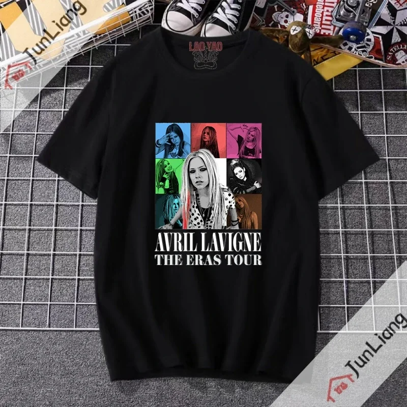 

Avril Ramona Streetwear 90s Goth Clothes Singer Kpop Pink Style Women's T-shirt Men's Clothing Tops Harajuku Sportswear Man Y2k