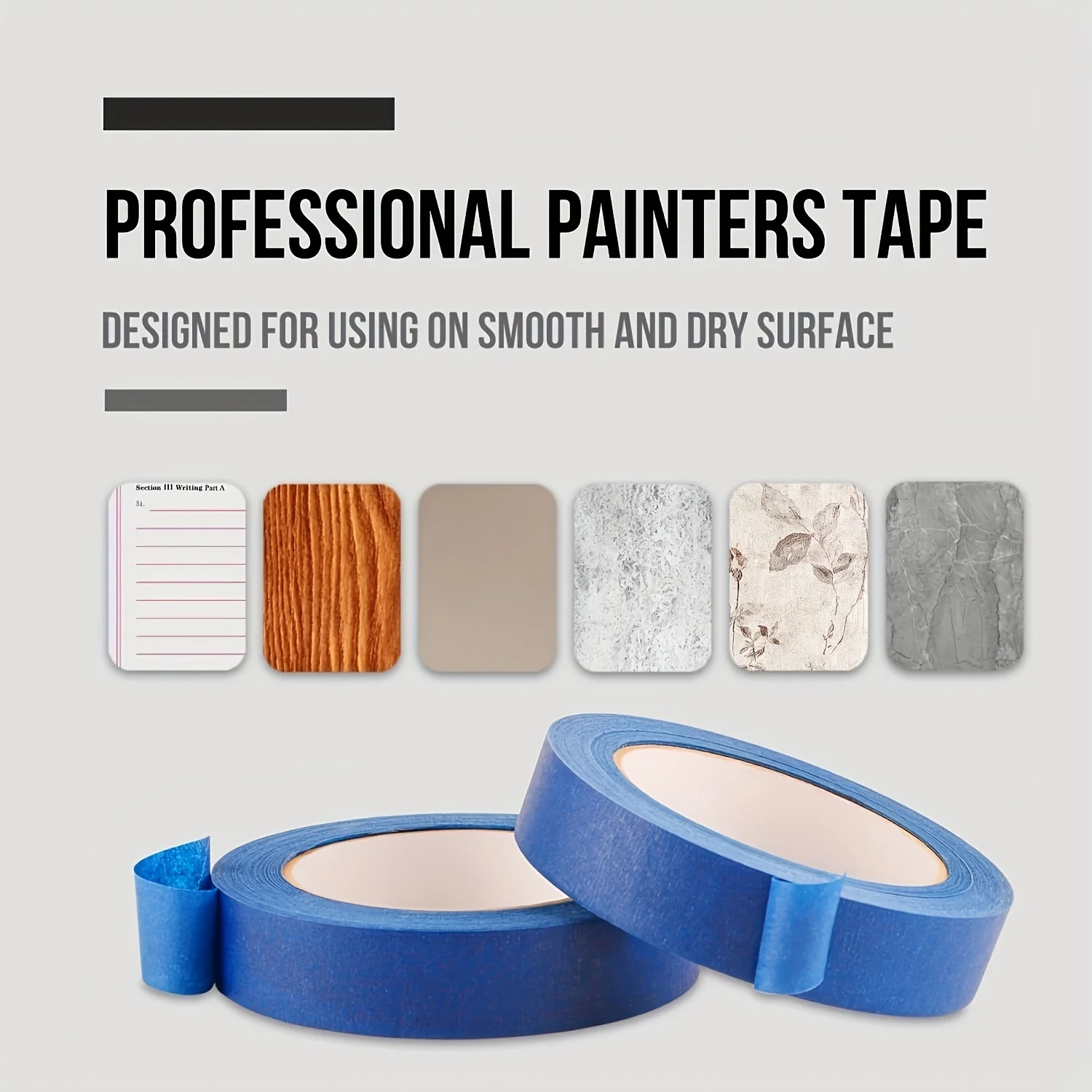 4 Roll/Set Paint Tape Multi-Surface Masking Easy Removal Paint Tape Security Wall Painting Crafts Art Construction Home 20m/Roll image 4