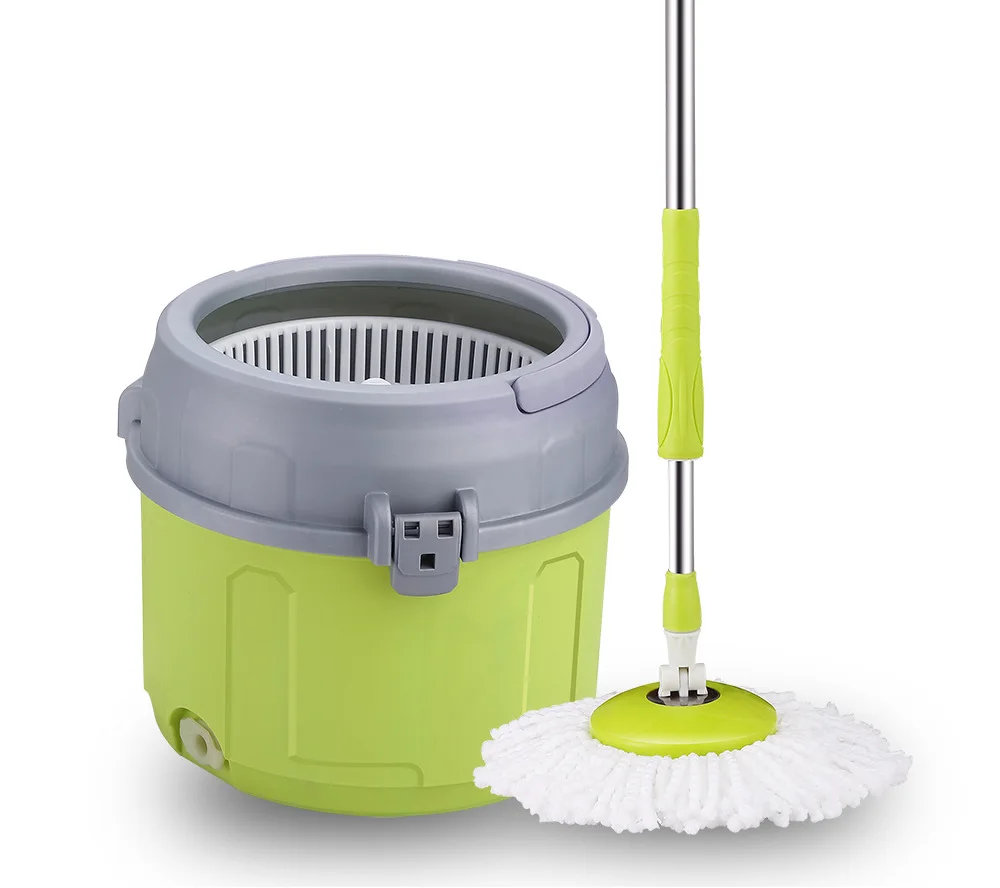 Hand-washing-free single-barrel rotating mop for lazy people household dual-drive mop mop bucket