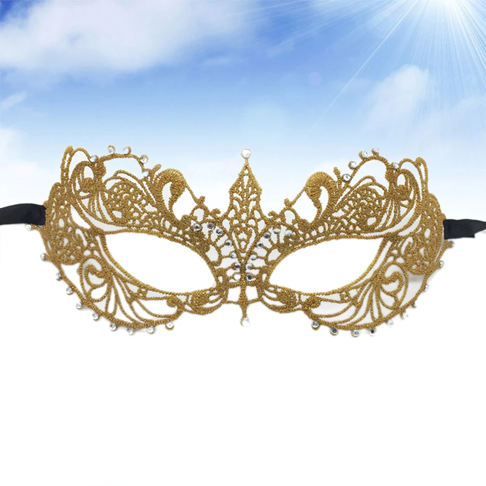 

Lace Mask Rhinestone Masks for Women Comfortable Masquerade Ball Party Props Halloween Carnival Cosplay Accessories