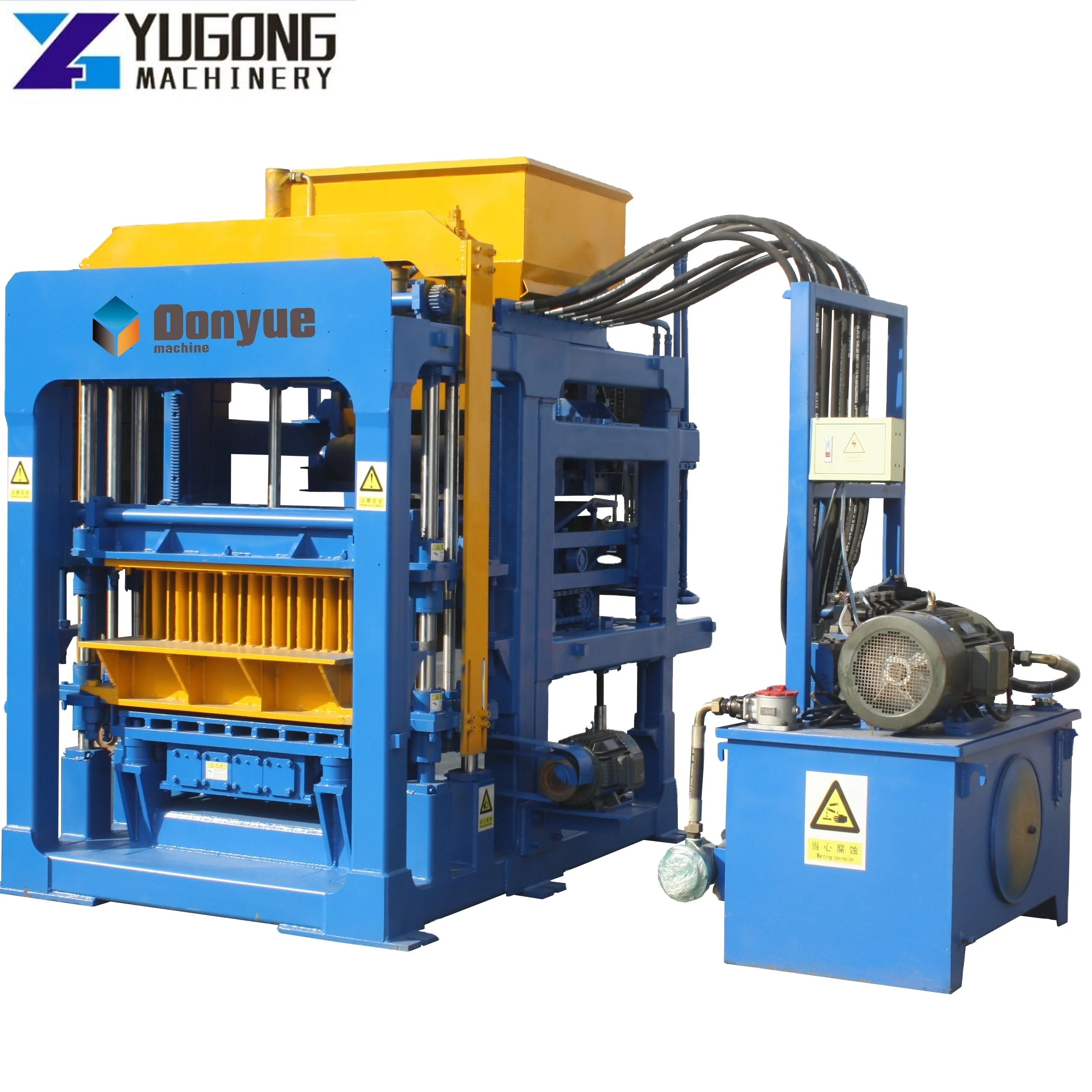 YG High Capacity Qt4a-15 Cement Hollow Brick Making Machinery Sale in United States