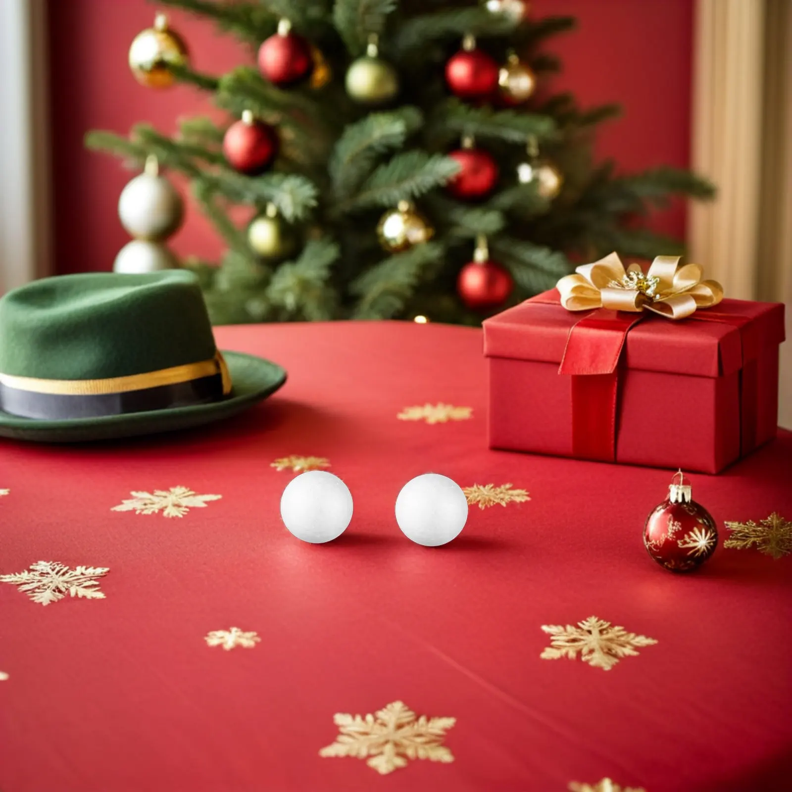 

100Pcs White Polystyrene Craft Foam Balls Lightweight Solid Spheres for DIY Party Craft Supplies Ornament Decoration