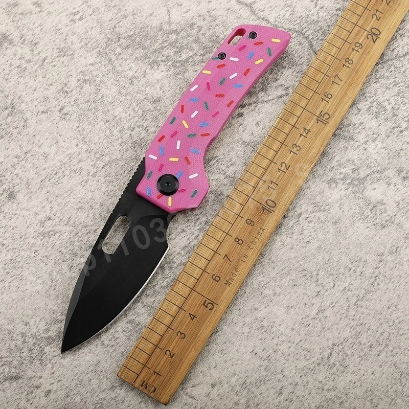 

Высококачественный портативный карманный нож D2 Blade Pink G10, ручка, высокая твердость и острасть для кемпинга на открытом воздухе и складной нож