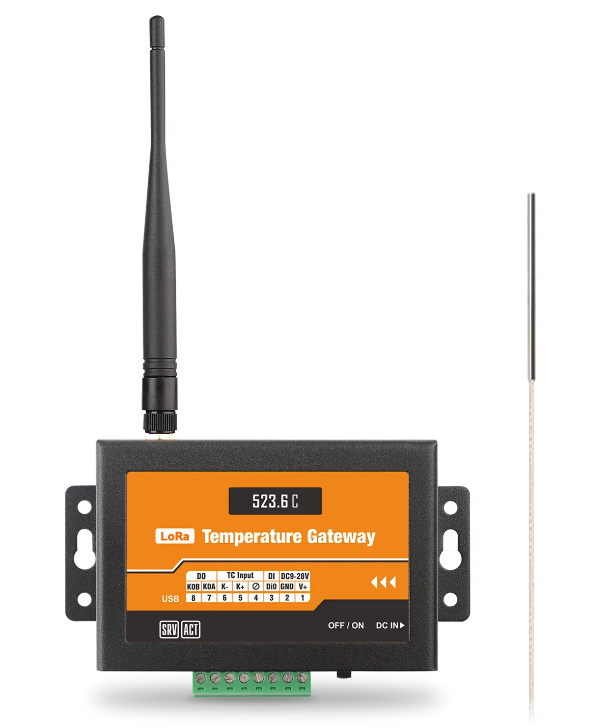 CWT-L1T-PT Sensor de Temperatura Inalámbrico GSM 3G 4G Wifi PT100 con Alarma y Transmisor