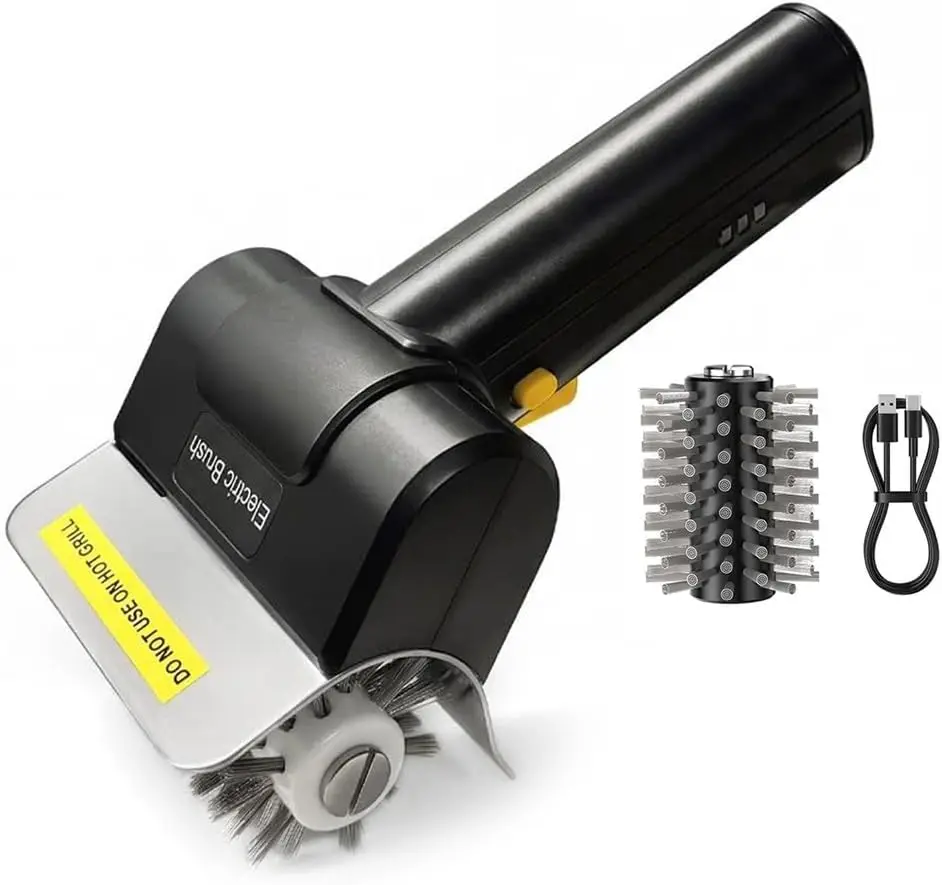 

Electric Grill Brush, Rechargeable Grill Cleaner, 700 RPM Cordless Electric Grill Cleaner for Outdoor BBQ, Griddle and Grates