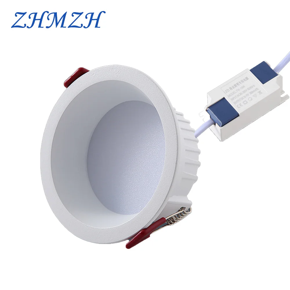 10pcs/Lot 220V LED Downlight Energy High Color Rendering Anti-glare Household 6W 12W 15W Warm White SpotLight For Bedroom