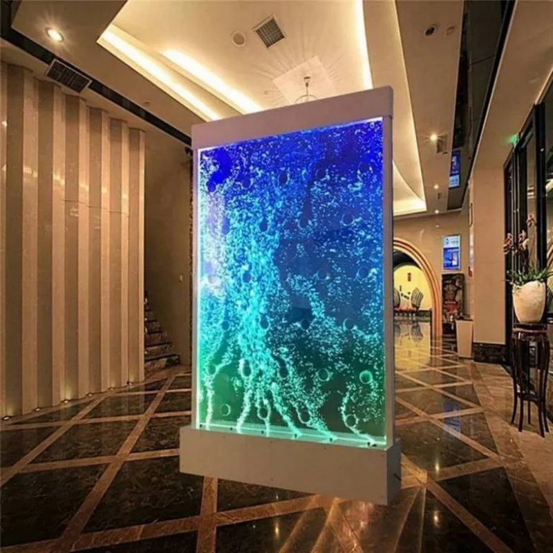 custom.Customized Acrylic Led Bubble Wall Features Bubble Fountain