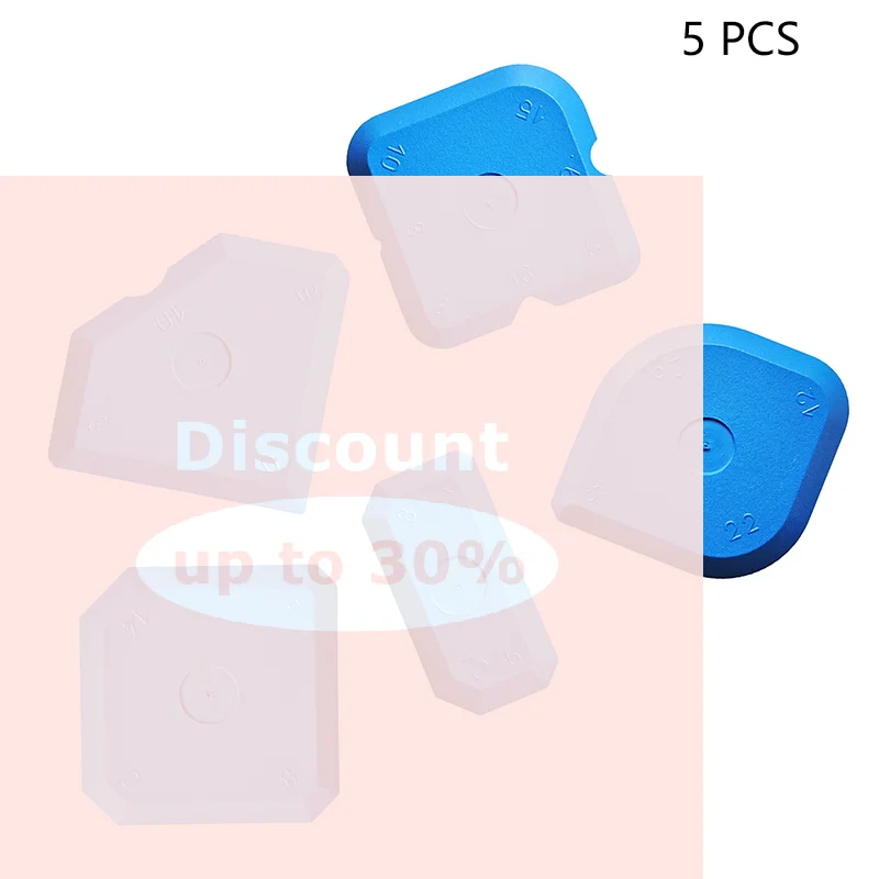 [5PCS Scraper Tool Kit Grouting Set Smoothing Trowel Grout Remover Silicone Joint Filler Smoothing Spatula For Sealant Cleaning