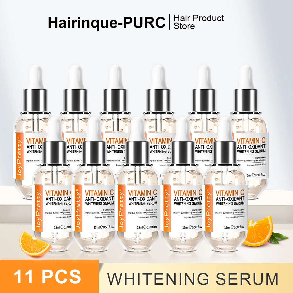 Vitamin C Serum For Face Hyaluronic Acid Lighten Black Spots Anti-oxidation Wrinkle Remove Shrink Pore Skin Care JoyPretty