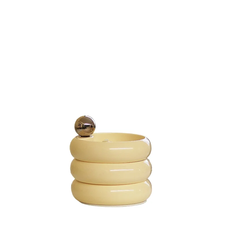 

Suitable for fresh, multi-colored metal handle, multi-layer rotatable jewelry storage box