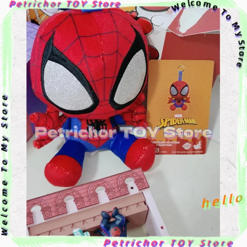 

Подлинная косби-паук слепая коробка Venom Ghost Spider Scarlet Майлз Моралес аниме фигурка брелок сумка кулон милые модные игрушки подарок