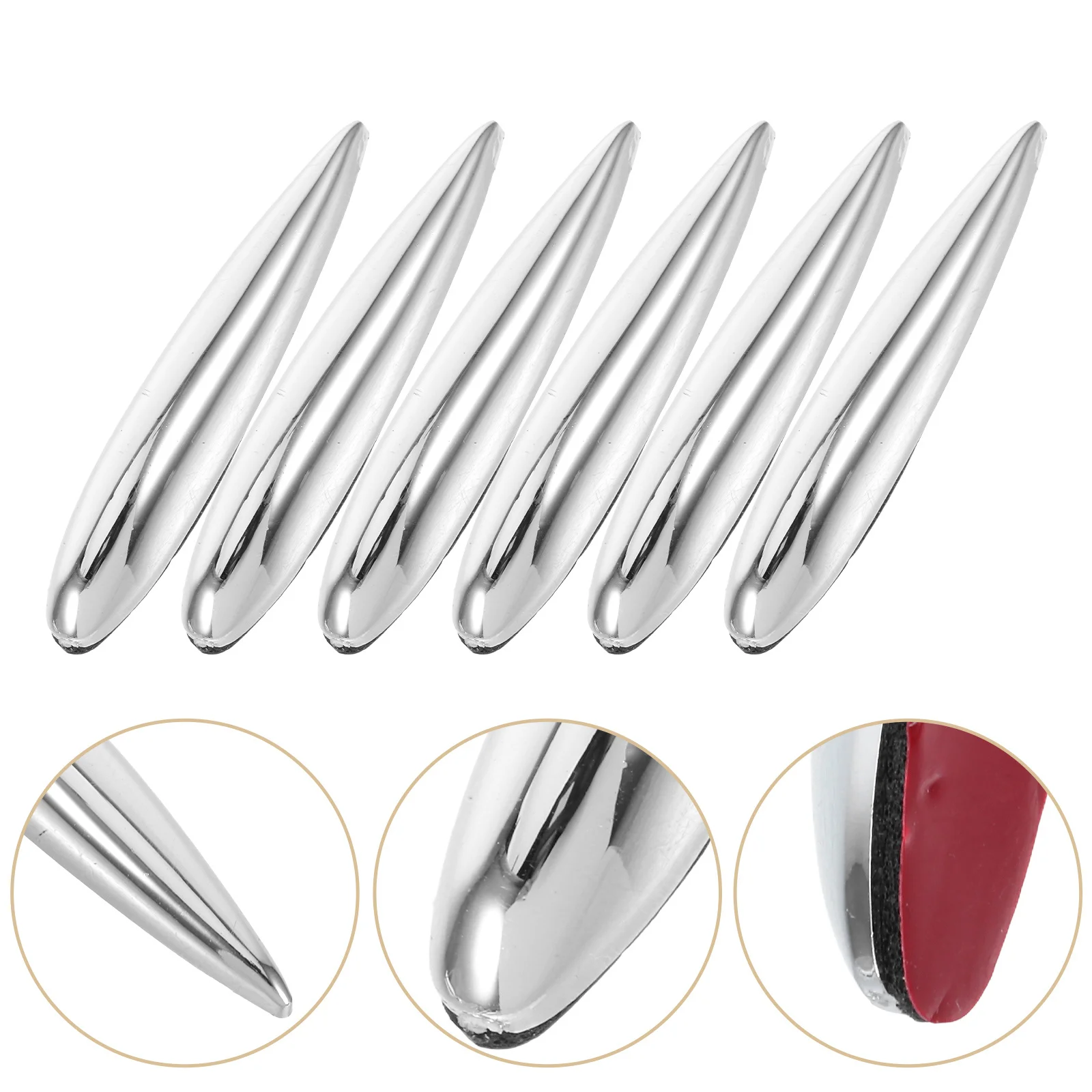 

12Pcs ABS Car Bumper Anti-Scratch Strips Self Adhesive Door Edge Guards Universal Bumper Protection for Suv Trucks