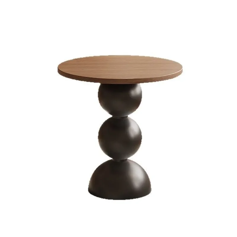 

Medieval French retro side table, small apartment solid wood sofa side table