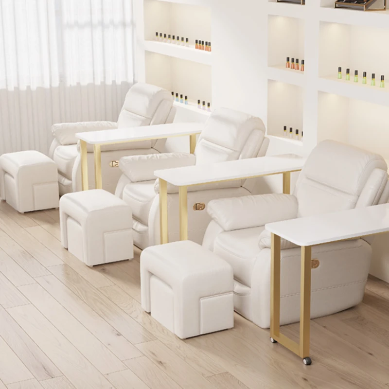 Organiser Kawaii Nail Desk Professionals White Aesthetic Modern Nail Desk Manicure Nordic Stolik Do Paznokci Salon Furniture