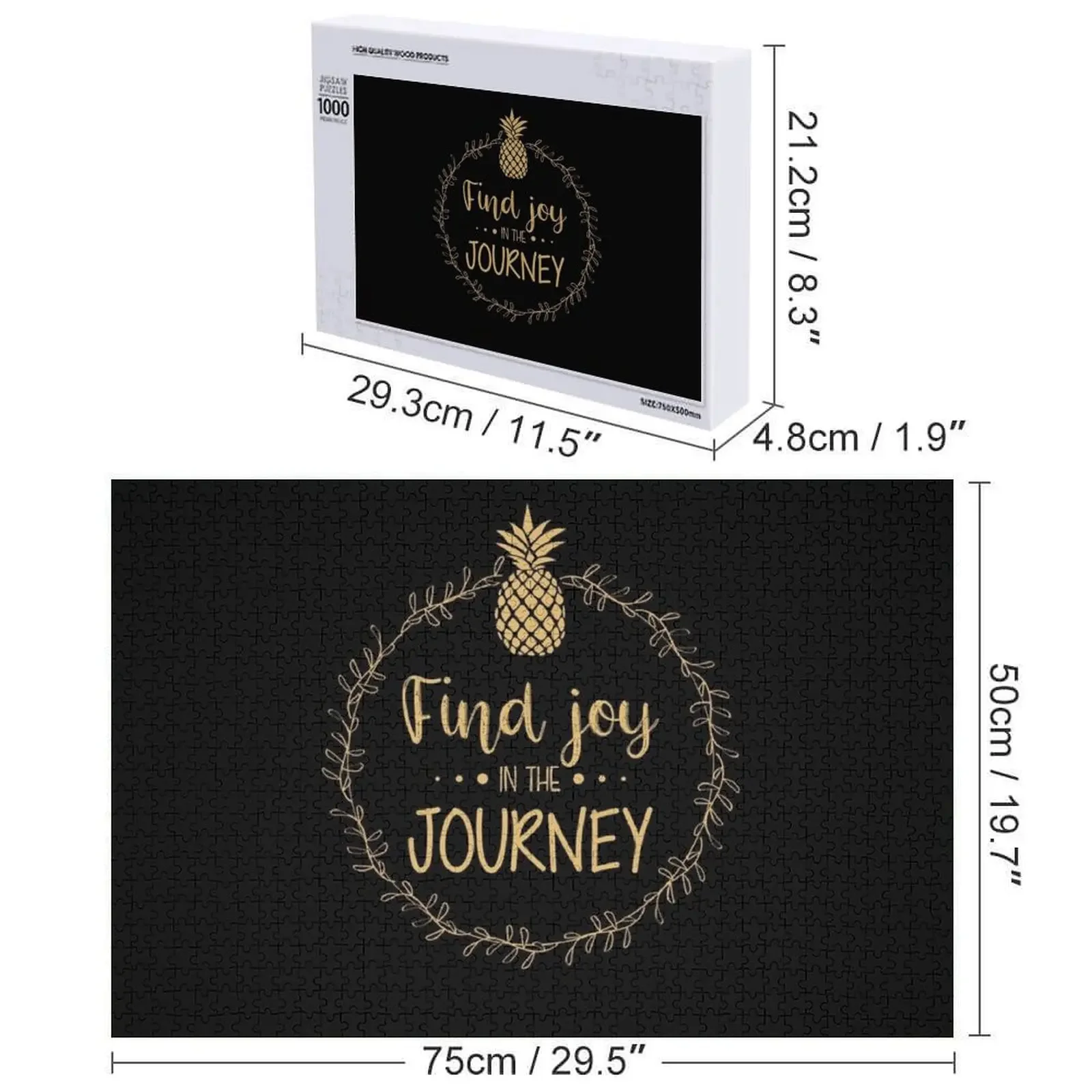 Vind Joy IVF Journey Onvruchtbaarheid Ananas product Jigsaw Puzzle Gepersonaliseerde kindercadeaus Gepersonaliseerde fotocadeaupuzzel