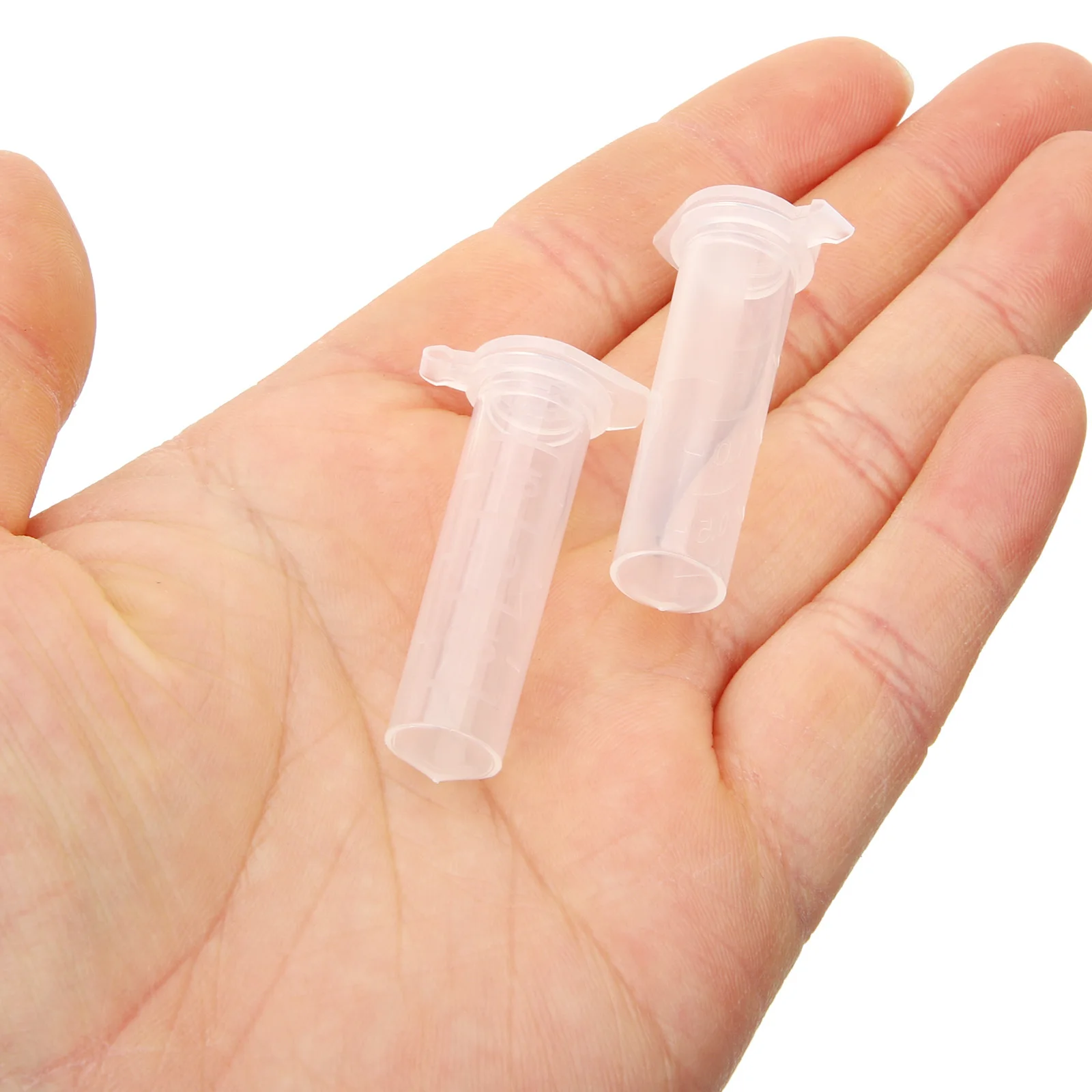 

500Pcs Plastic Tubes Small Size Multiple Use Laboratory Test Tubes Supplies Tube