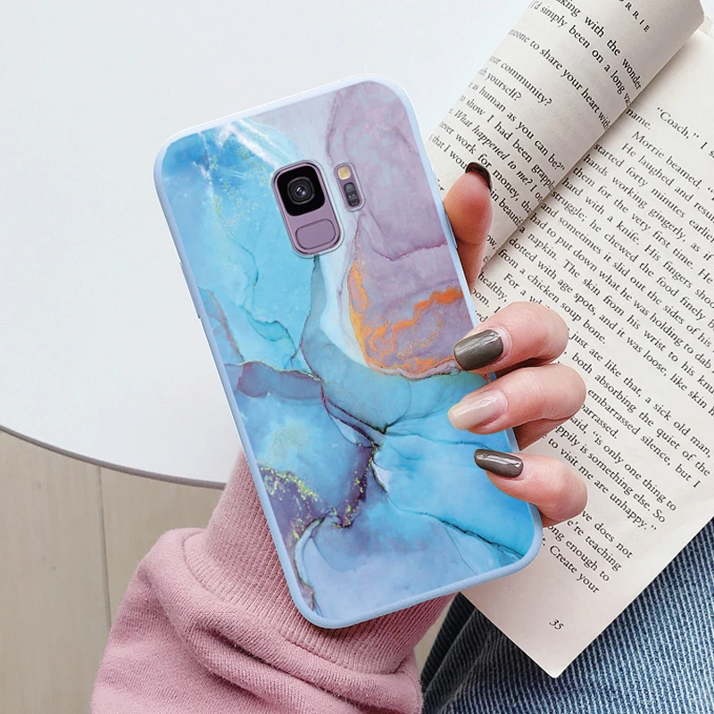 Color Luxury Marble Case For Samsung Galaxy S9 S 9 Plus Fundas Soft Silicone Protection Back Cover For Samsung S9 Shockproof Bag