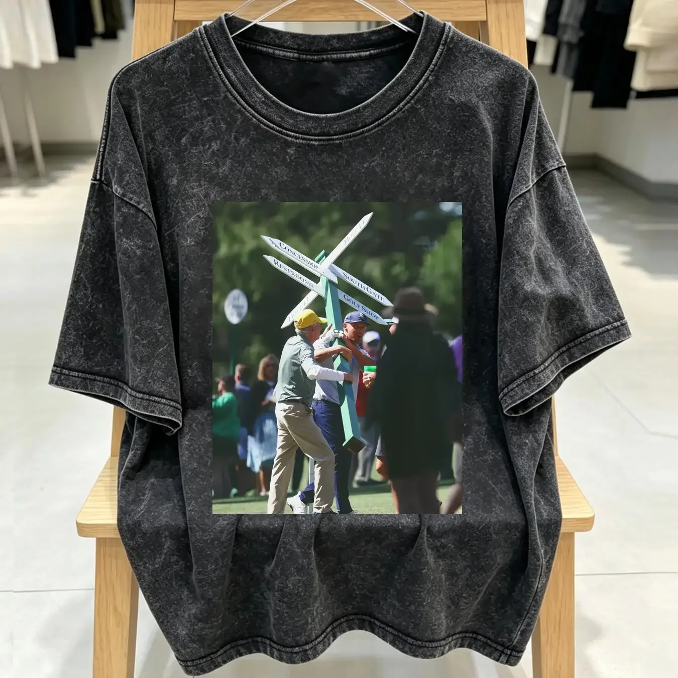 washed T Shirt Bryson DeChambeau Masters Tournament Augusta national 2024 vintage Washed Unisex graphic Slightly Stylish Soft