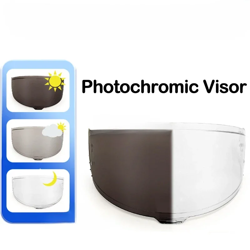 Photochromic Visor for SHOEI RF1400 RF-1400 NXR2 CWR-F2 Z8 CWR-F2R X15 X-15 X-Fifteen X-SPR Pro Autochromic Lenses Helmet Shield