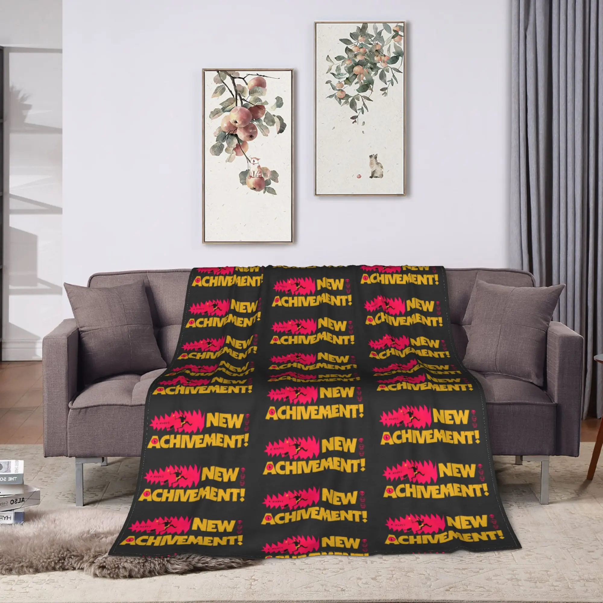 Dungeon Crawler Carl New Achievement Soft Blanket  Adult Plush Throw Blanket Fashion Outdoor Flannel Bedspread Sofa Bed Cover